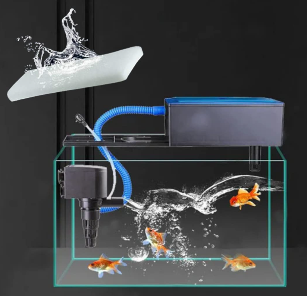 Rs-188A 3 In 1 Multi Functions Aquarium Top Filter  (Suits 25 Cm - 38 Cm Aquarium Fish Tank)