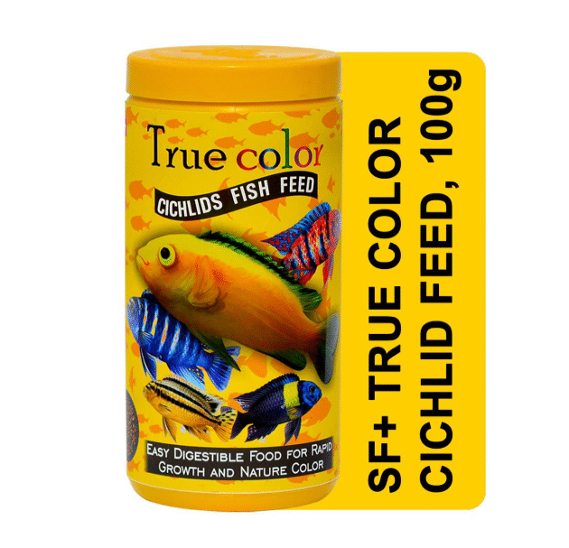 True Color Cichlids Pellet Fish Food – Easy to Digest, All Life Stages, 100g – Promotes Rapid Growth & Natural Color